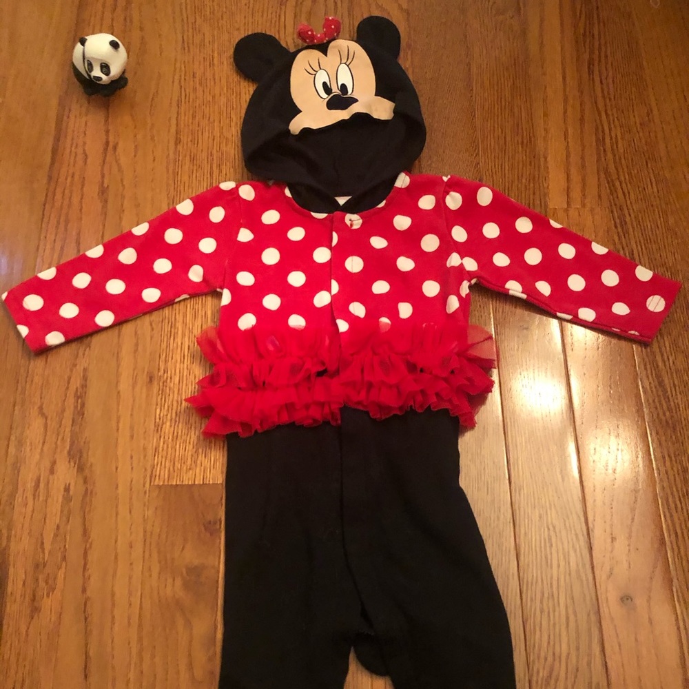 Disney Minnie Mouse one piece with Minnie hood!